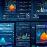 Charts and data visualization, representing performance analytics and reporting.